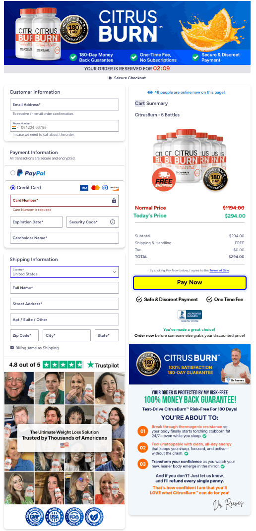 checkout form 